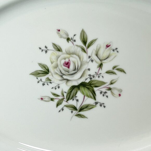 Diamond China Oval Serving Platter Romance Pink Floral Pattern 12 1/4" Japan - Picture 2 of 7